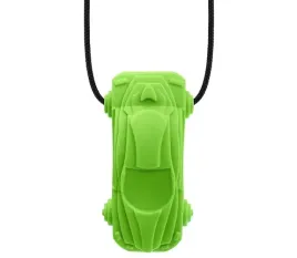 gryzak-logopedyczny-ark-auto-miekki-kolor-jasny-zielony-naszyjnik