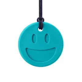 ark-smiley-face-gryzak-logopedyczny-miekki-kolor-turkusowy-naszyjnik
