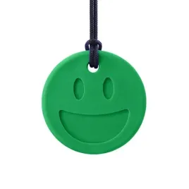 ark-smiley-face-gryzak-logopedyczny-twardy-kolor-ciemny-zielony-naszyjnik