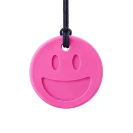 ark-smiley-face-gryzak-logopedyczny-miekki-kolor-rozowy-naszyjnik