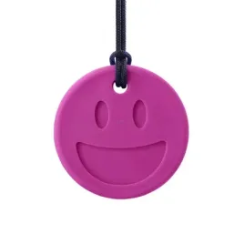 ark-smiley-face-gryzak-logopedyczny-bardzo-miekki-kolor-fuksja-naszyjnik