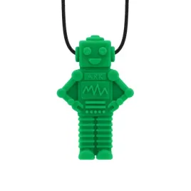 ark-robot-gryzak-logopedyczny-twardy-kolor-ciemny-zielony-naszyjnik