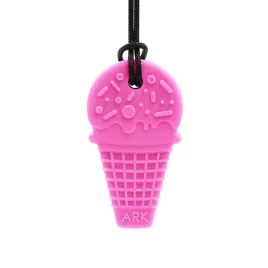 ark-lody-gryzak-logopedyczny-miekki-kolor-rozowy-naszyjnik