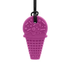 ark-lody-gryzak-logopedyczny-bardzo-miekki-kolor-fuksja-naszyjnik