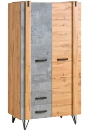 nowoczesna-szafa-2-drzwi-2szuflady-dab-wotan-beton-90-cm-lotler-dl