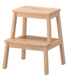 ikea-bekvam-taboret-podest-stolek-ze-schodkiem-drewno-mini-drabinka-solidny