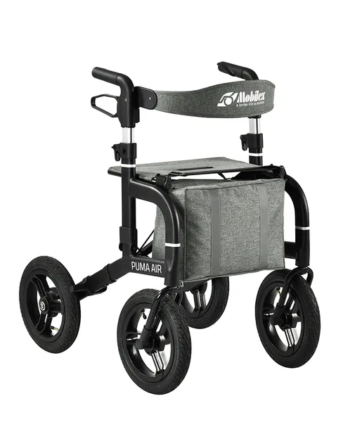 Podpórka rehabilitacyjna chodzik koła pompowane duże w teren Mobilex 150 kg