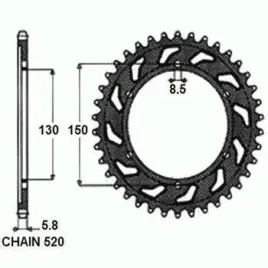 zebatka-napedzana-stalowa-sunstar-sunr1-3592-48