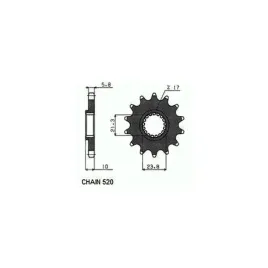 zebatka-napedowa-sunstar-sunf3f4-15