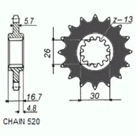 zebatka-napedowa-sunstar-sunf392-16