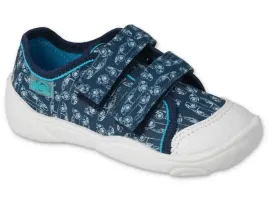 trampki-kapcie-dzieciece-chlopiece-na-rzepy-granatowe-befado-907p158