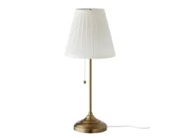 ikea-arstid-lampa-stolowa-nocna-mosiadz-bialy