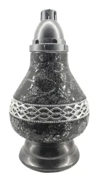 znicz-karafa-decor-duza-czarno-srebrna