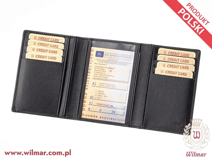 etui na dokumenty i karty płatnicze P-1/3 z ochroną "RFID"