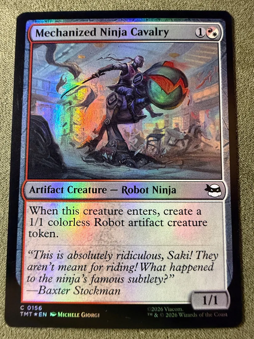 magic-the-gathering-mechanized-ninja-cavalry-foil