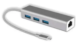 Zdjęcie produktu Adapter HUB USB C przejściówka rozgałęźnik RJ45 ethernet