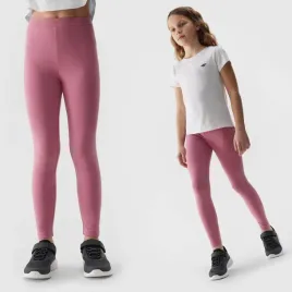 legginsy-dziewczece-4f-rozowe-sportowe-spodnie-dzieciece-dresy-bawelna-146