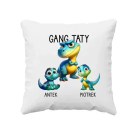 poduszka-dla-taty-prezent-na-dzien-ojca-gang-taty-dinozaury-dwoje-dzieci