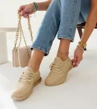 bezowe-materialowe-sneakersy-weekley-stan-nowy