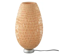ikea-boja-lampa-stolowa-niklowano-bambus-rattan