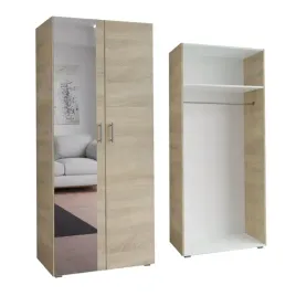 Zdjęcie produktu SZAFA MAJA 80x192 CM - DĄB SONOMA - SZAFA Z LUSTREM DO SYPIALNI