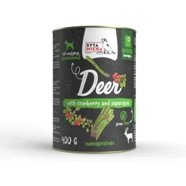 syta-micha-mono-mokra-karma-dla-psa-adult-jelen-zurawina-szparagi-400g