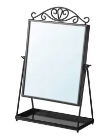 ikea-karmsund-lustro-stolowe-czarny-27x43-cm