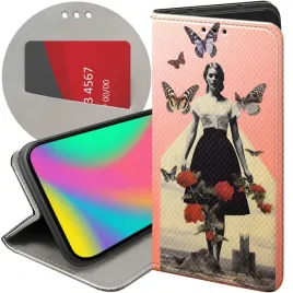 etui-z-klapka-do-realme-8-5g-wzory-collage-retro-vintage-futeral-pokrowiec