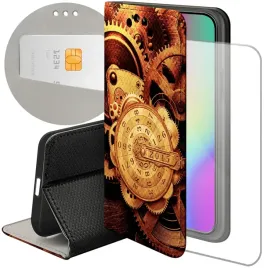 etui-z-klapka-do-xiaomi-redmi-note-10-wzory-zegary-czas-zegarmistrz-szklo