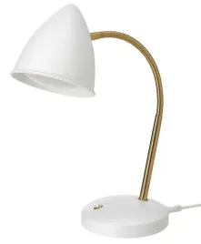 ikea-isnalen-lampa-biurkowa-led-bialy-kolor-mosiadzu