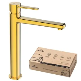 bateria-umywalkowa-wysoka-stojaca-jednouchwytowa-zlota-glamour-invena