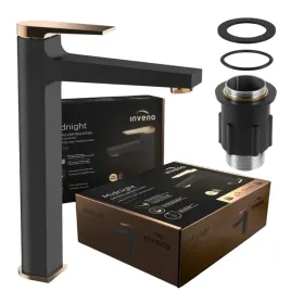 bateria-umywalkowa-jednouchwytowa-wysoka-midnight-black-gold-invena-bu-35-w