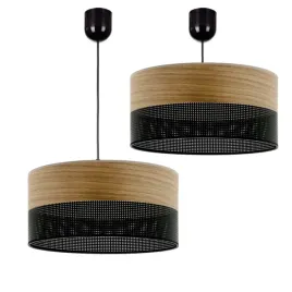 lampa-wiszaca-zyrandol-abazur-z-dziurkami-drewno-30-cm-e27-led