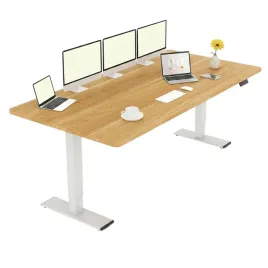 biurko-elektryczne-flexispot-200x80-cm-klonowe-regulowane-pamiec-haczyk