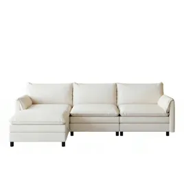 sofa-narozna-flexispot-sf6-biala-chenille-3-siedzenia-podnozek-schowek