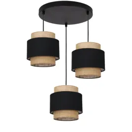 lampa-wiszaca-juta-talerz-jutowa-podwojna-czarna