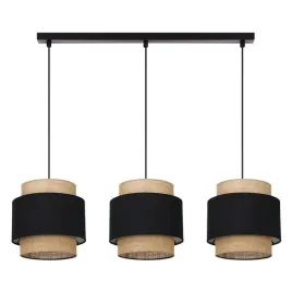 lampa-wiszaca-listwa-czarna-juta-boho-podwojna