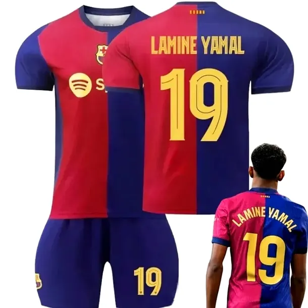 KOMPLET PIŁKARSKI KOSZULKA LAMINE YAMAL FC BARCELONA ROZMIARY
