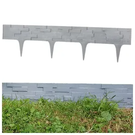 palisada-ogrodowa-stone-395-cm-obrzeze-plotek-trawnikowy-grafit
