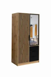 szafa-bali-lux-d2-szerokosc-100-cm-dab-wotan-czarny-lamele-lustro-dwudrzw