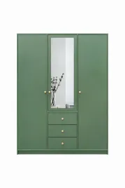 szafa-siena-ii-d3-szerokosc-149-cm-butelkowa-zielen-lustro-trzydrzwiowa
