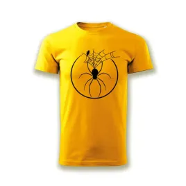 koszulka-meska-z-nadrukiem-t-shirt-pajak-spider-zolty-xl