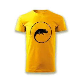 koszulka-meska-z-nadrukiem-t-shirt-kameleon-zolty-l