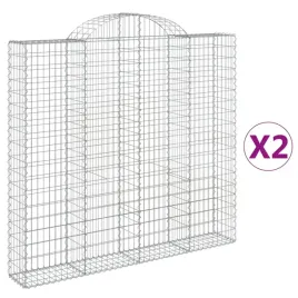 kosze-gabionowe-2-szt-200x30x180-200-cm-galwanizowane-zelazo