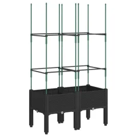 donica-ogrodowa-z-kratka-czarna-80x40x1425-cm-pp