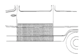 mercedes-w601-w602-207-410-reperaturka-poszycie-boku-wysokie-55cm-1977-95