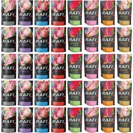 mokra-karma-dla-psa-rafi-mix-8-smakow-w-saszetkach-zestaw-40-x-500-g