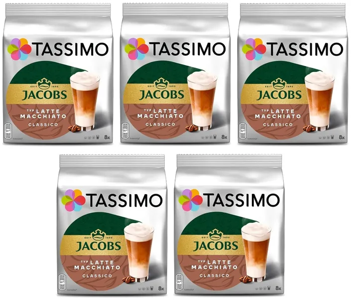 Zestaw 5x Kapsułki Tassimo Latte Macchiato Classico
