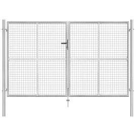 brama-ogrodowa-galwanizowana-stal-306x200-cm-srebrna