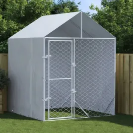 kojec-dla-psa-z-dachem-srebrny-2x2x25-m-stal-galwanizowana